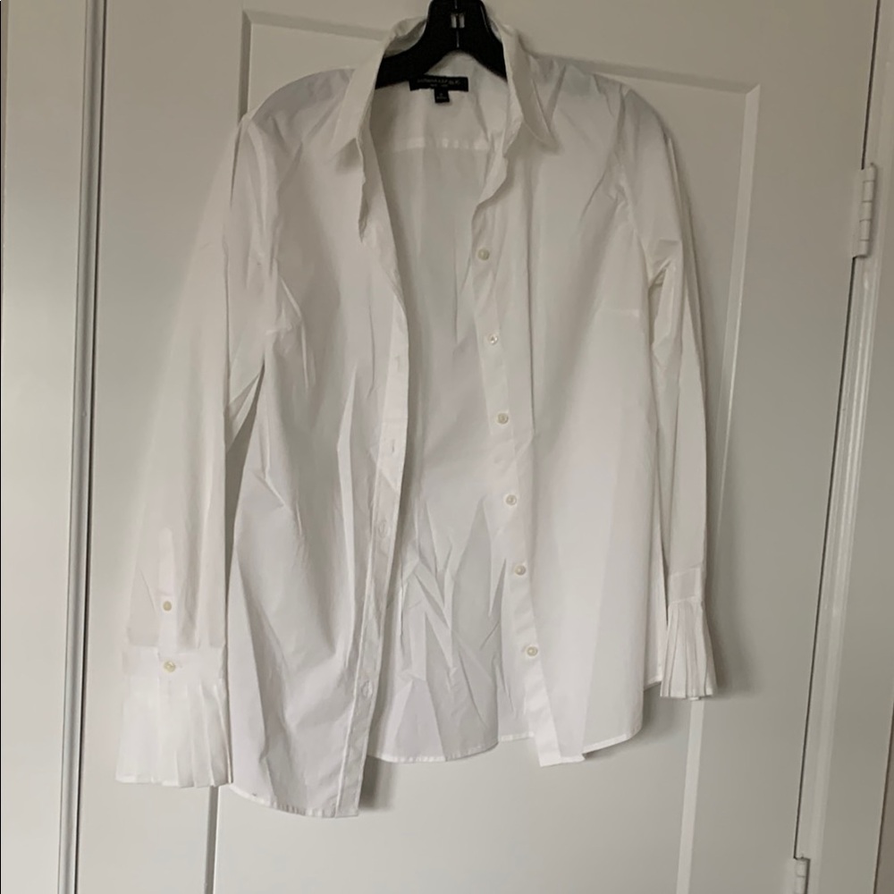 Banana Republic White Dress Shirt Crisp Formal Attire